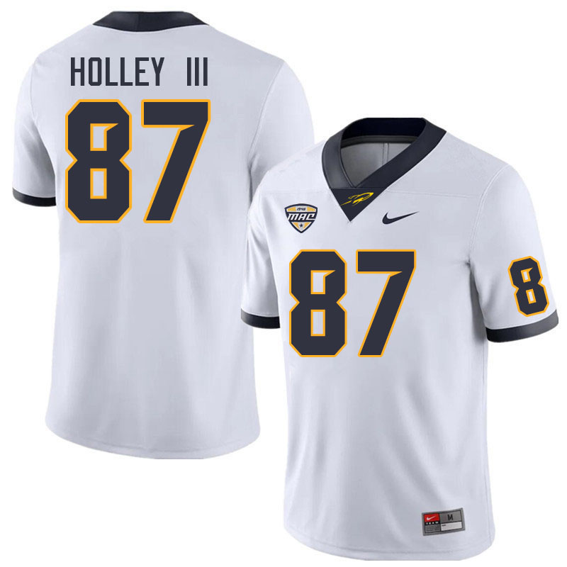 Toledo Rockets #87 Eric Holley III College Football Jerseys Stitched Sale-White